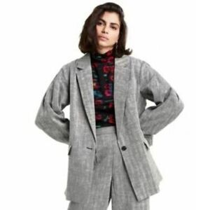 Rachel Comey x‎ Target Chevron Herringbone Oversized Tweed Blazer Jacket C25